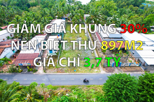�� GIẢM GIÁ KHỦNG 😱😱 ⏬⏬ Giảm sập sàn 30% ~1.5 tỷ. Bao giá thị trường 👉👉 chỉ còn 3.7 tỷ cho nền biệt thự 900m2
