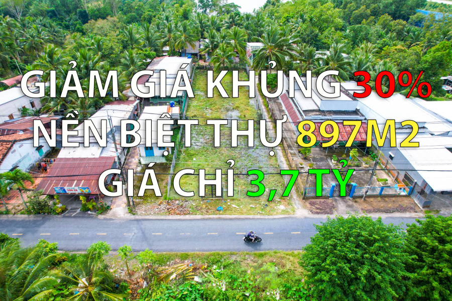 �� GIẢM GIÁ KHỦNG 😱😱 ⏬⏬ Giảm sập sàn 30% ~1.5 tỷ. Bao giá thị trường 👉👉 chỉ còn 3.7 tỷ cho nền biệt thự 900m2