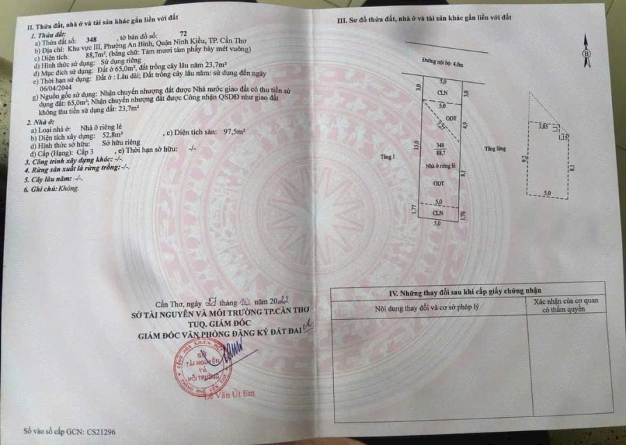 NHÀ LẦU LỬNG - RỘNG MÊNH MÔNG - VỊ TRÍ ĐẸP - HẺM 694 (TỔ 3) ĐƯỜNG 3/2, NINH KIỀU.