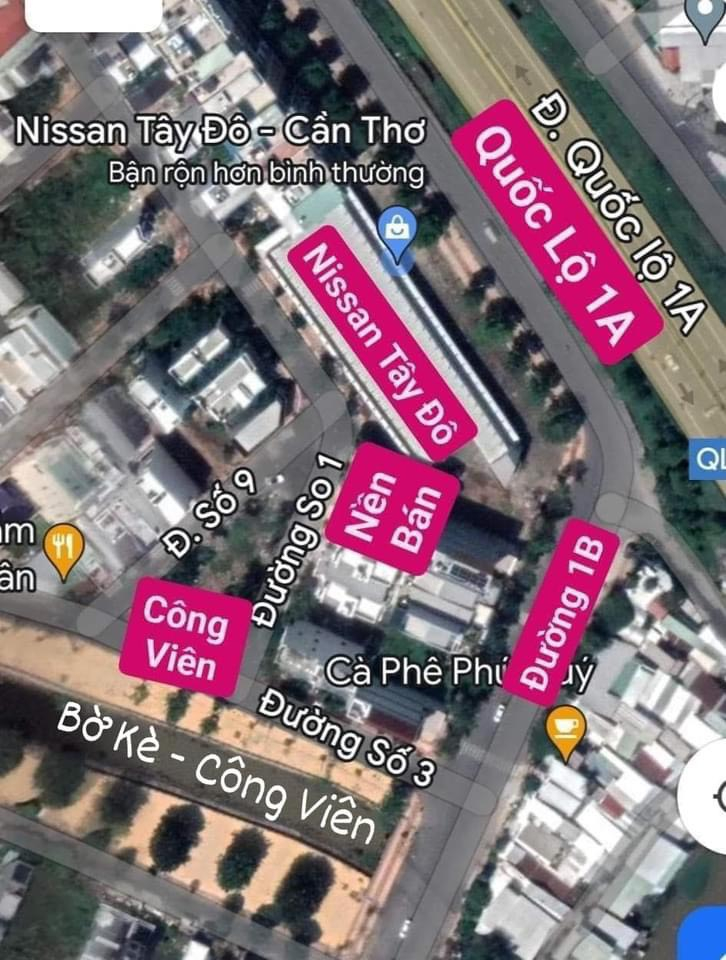 Nền KDC Văn Hóa Tây Đô - Gần Nissan