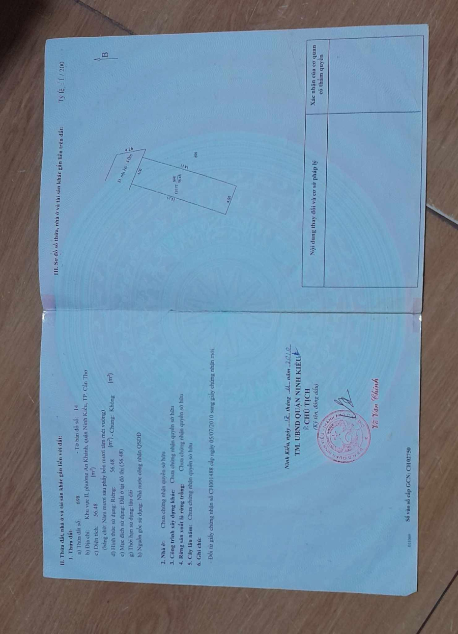 Nhà trệt lửng hẻm liên tổ 1-2 An Khánh