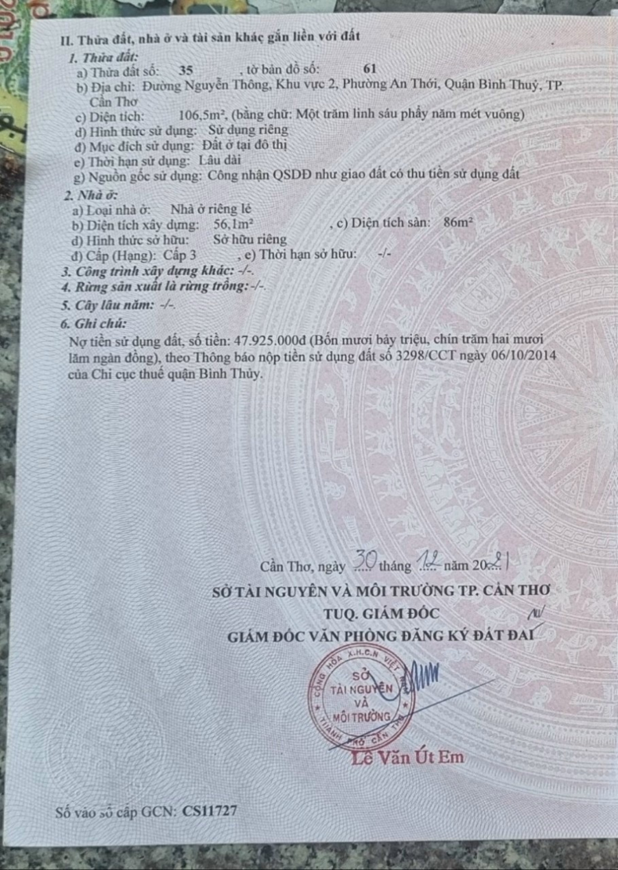 Chủ gửi 🌟Bán Nhà hẻm 29 đường Nguyễn Thông