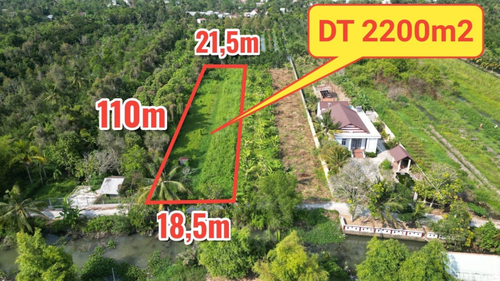 Bán miếng đất 2.200m2 có 200m2 ODT - Mỹ Khánh, Phong Điền, Cần Thơ