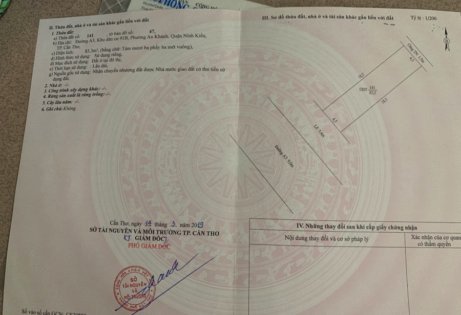 2 CĂN MẶT TIỀN ĐƯỜNG TRẦN HOÀNG NA ĐOẠN KDC 91B