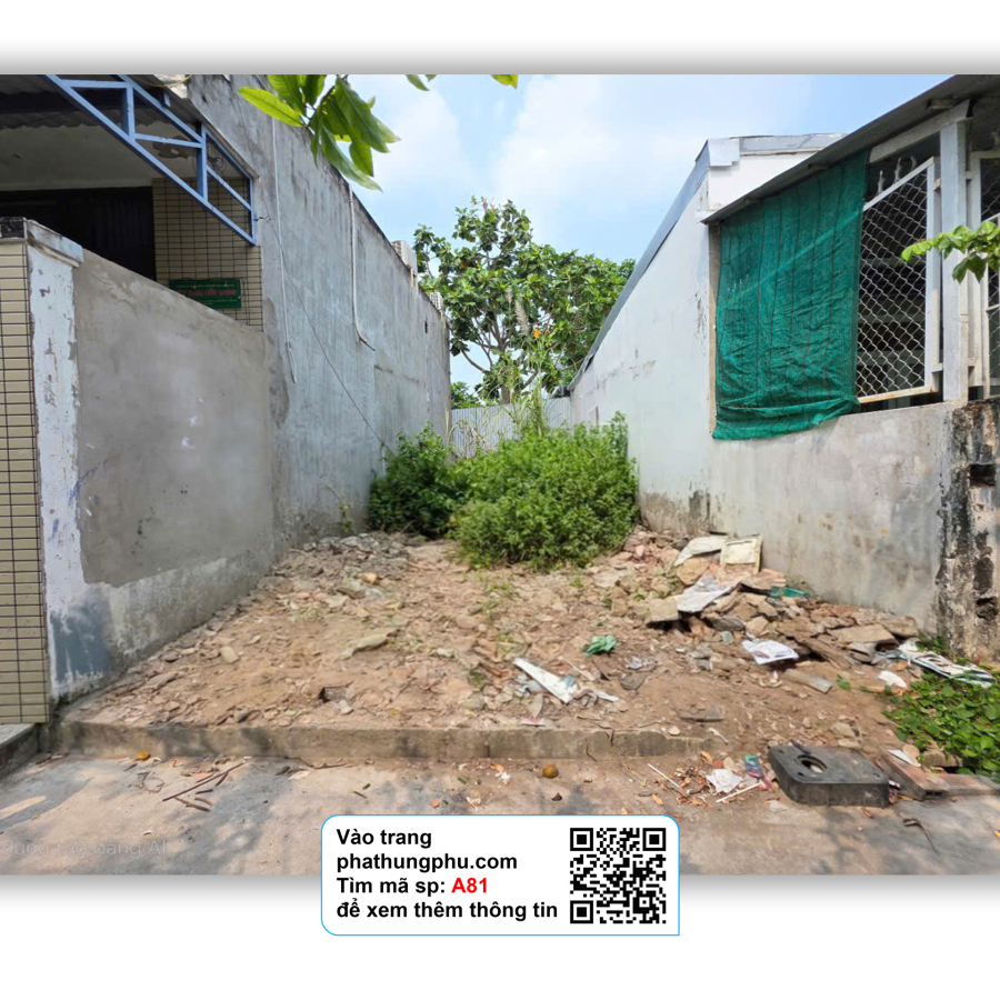 Nền thổ cư đường D1 KDC 3A P. An Bình Q.Ninh Kiều