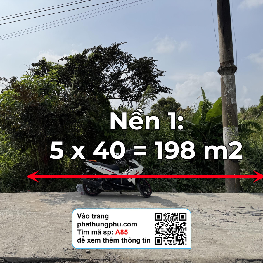 Nền 200 m2 có thổ cư - Giá từ 650 triệu