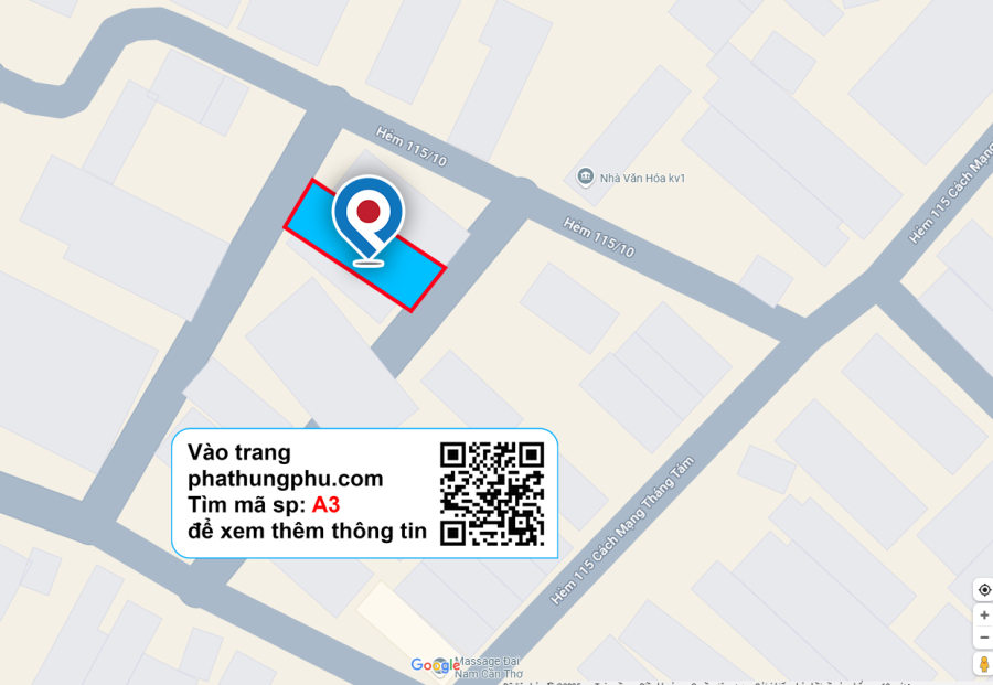 NỀN 2 MẶT TIỀN HẺM 115 CMT8