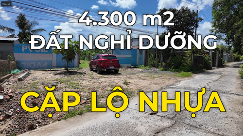 4.300 m2 đất nghỉ dưỡng, sắp về Cần Thơ