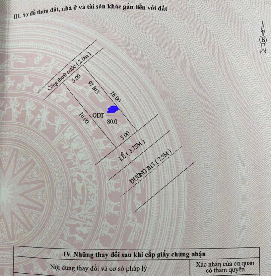 Nền đẹp đường B13 KDC Hưng Phú