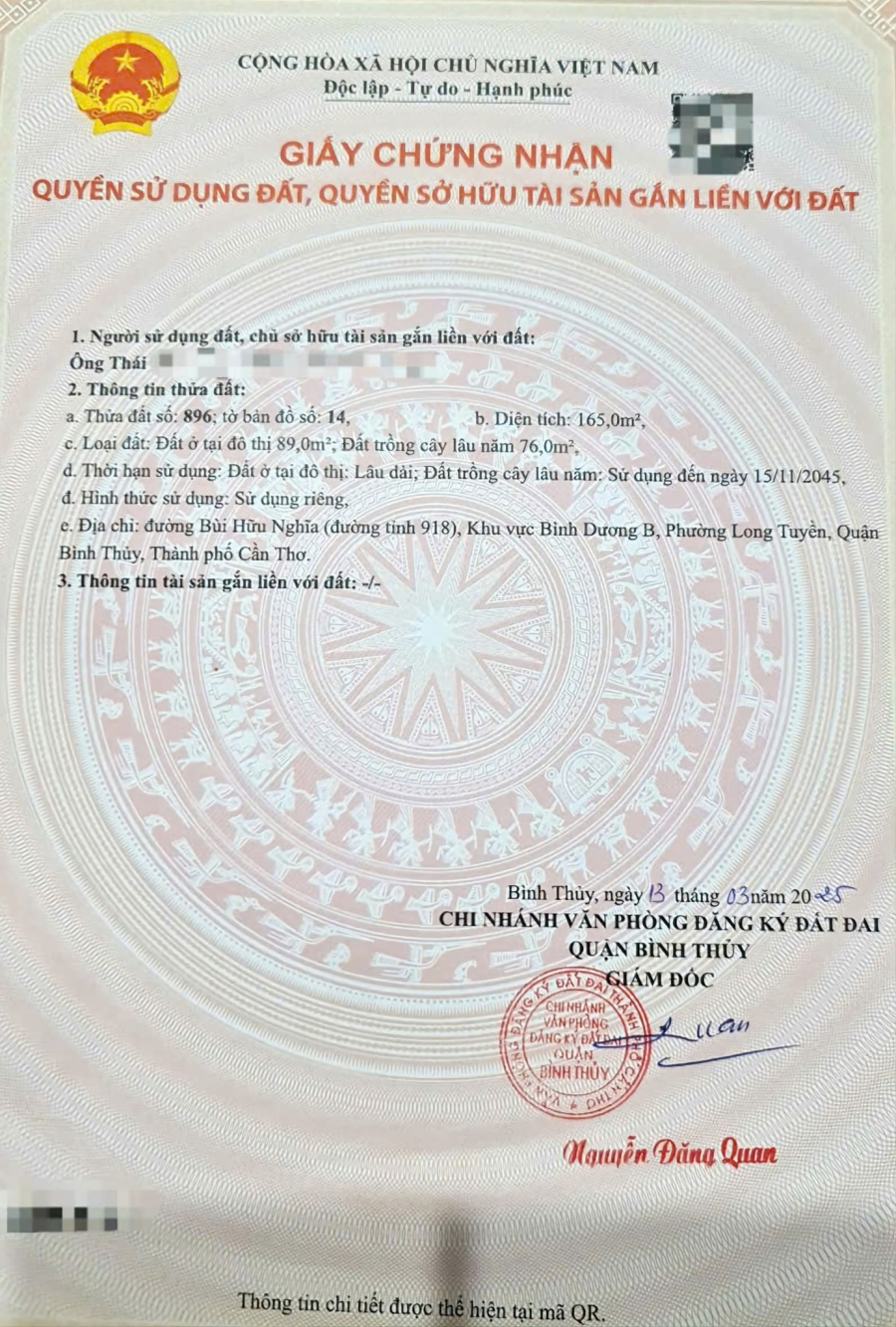 Nền biệt thự mini mặt tiền TL 918