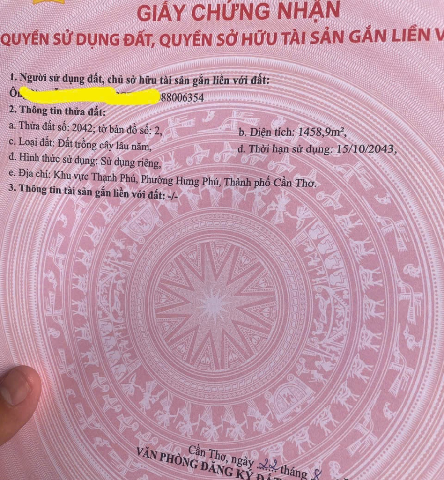 Nền giáp KDC Thiên Lộc Cần Thơ